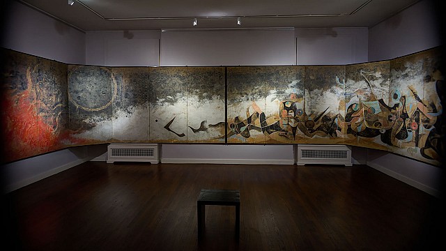 Chaos to the Cosmos: White Road Between Two Rivers Paintings by Ken Matsubara