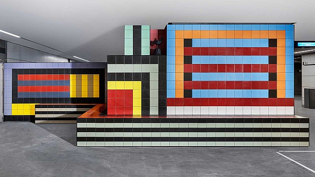 Mutina x Nathalie bring alive Vittoria subway with ceramic installations