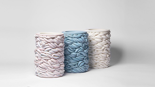 Steven Edwards exhibits a series of candy-like ceramic pieces in &lsquo;Infinite Folds&rsquo;