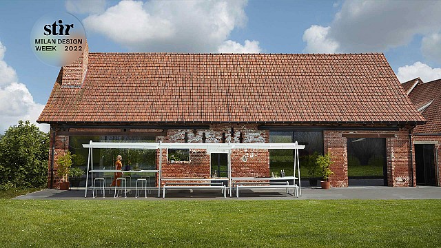 Extremis Milano invites Salone visitors to a Belgian backyard party