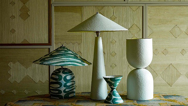 Palefire creates sculptural lighting using recycled paper pulp