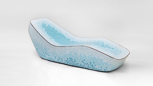 Marc Newson abstracts traditional Greecian colours for solo exhibition at Gagosian