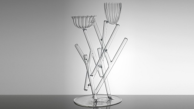 Mario Trimarchi shapes glass into a sculptural interpretation of 'Still Life'