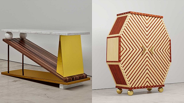 Troy Smith contrives eclectic furniture designs that joyously blend function with art