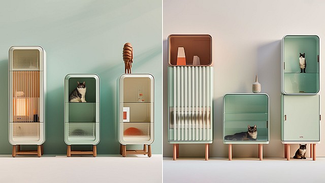 'Cabinets' by Amination redefines traditional Japanese shelves with Midjourney