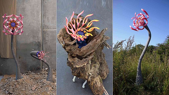 William Darell's kinetic sculptures abstract nature&rsquo;s essence through mechanical forms