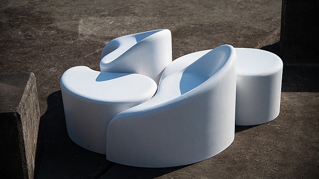 'Polli' by Karim Rashid is a modular stool designed for multiple functions