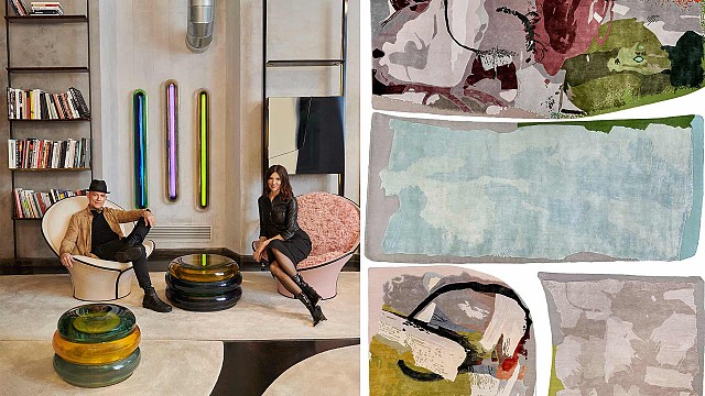 Draga & Aurel translates a mixed-media painting into the abstract &lsquo;Astratto&rsquo; rug