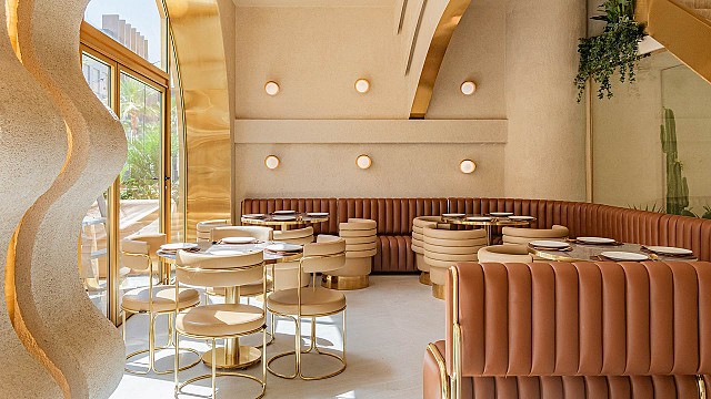 Masquespacio creates an oasis of light and sculptures in Riyadh with '8 Portions'