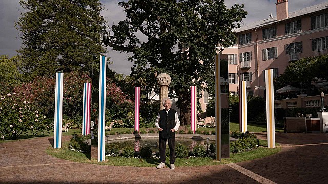 The 'colourful halt' of artist Daniel Buren coalesces nature, art and architecture