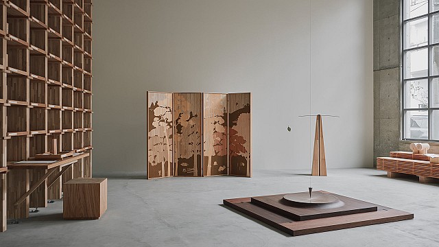 Christian+Jade studio's exploration of time and nature peers into 'The Age of Wood'