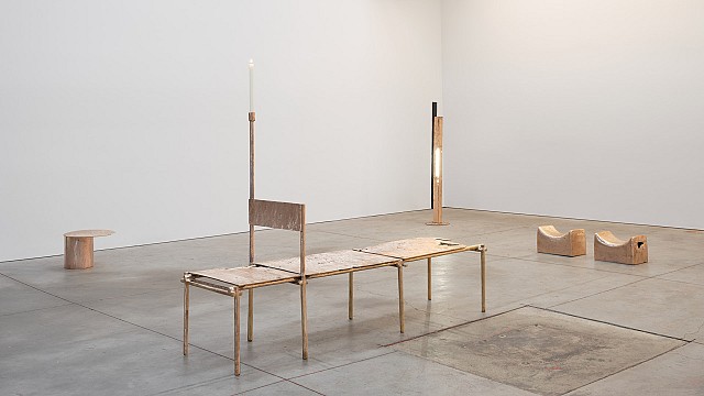 Nifemi Marcus-Bello draws on Africa's culture in coppery 'Whispers of a Trail'
