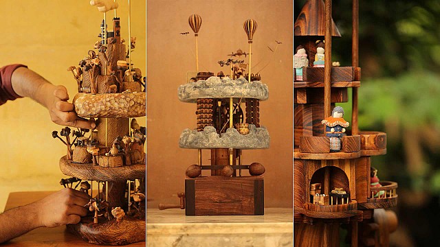 Shed&rsquo;s Carousel series: A montage of twirling characters and elements