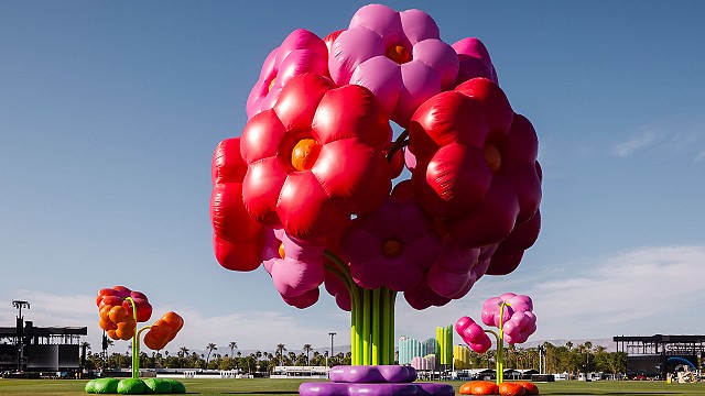 Uchronia's 'Le Grand Bouquet' of joy and vibrancy blossoms at Coachella 2025