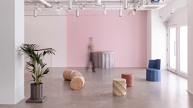 Gallery Fumi presents Rubber Rocks by Study O Portable as mutable monuments
