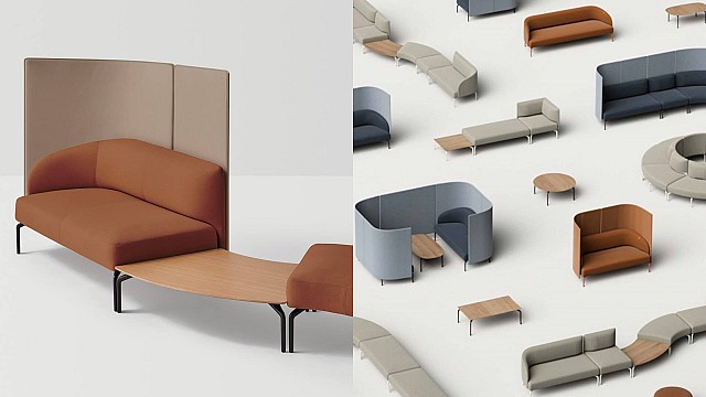 Pearson Lloyd's Kern seating is informed by interaction and flexibility in spaces