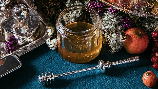 Silver-Plated Honey Dipper