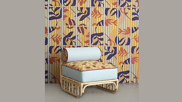 &Eacute;t&eacute;-Indien Textile Wallpaper