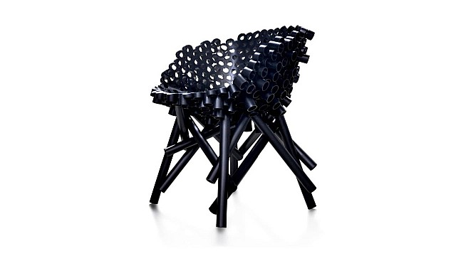 Meltdown PP Tube Black Chair