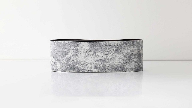 Brushy Glaze Long Vessel