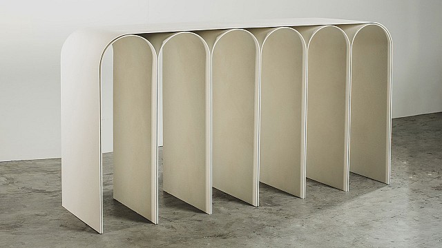 White Arch Console