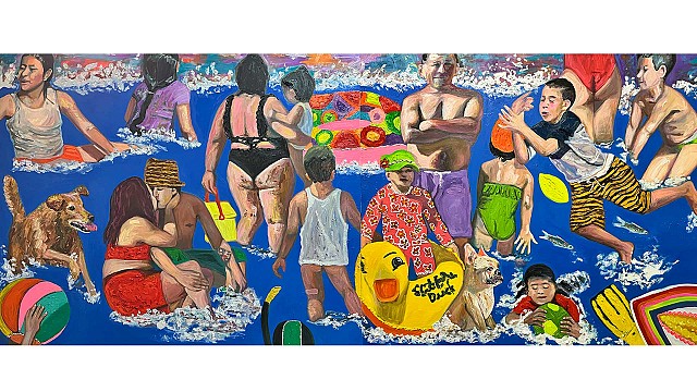 Crowded Beach Mural, 2022