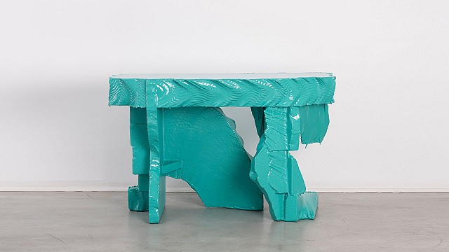 Poly Console - Mid-blue