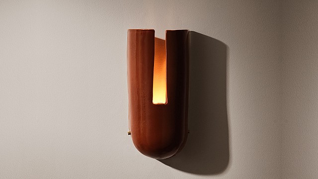 Rift Sconce &ndash; Wood Fired