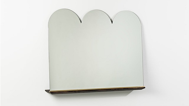 Shaped Propped Mirror Vanity