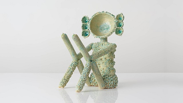 3D Printed Figure with Seven Bowls, 2024