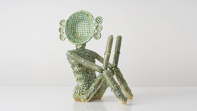 3D Printed Figure with Seven Bowls, 2025