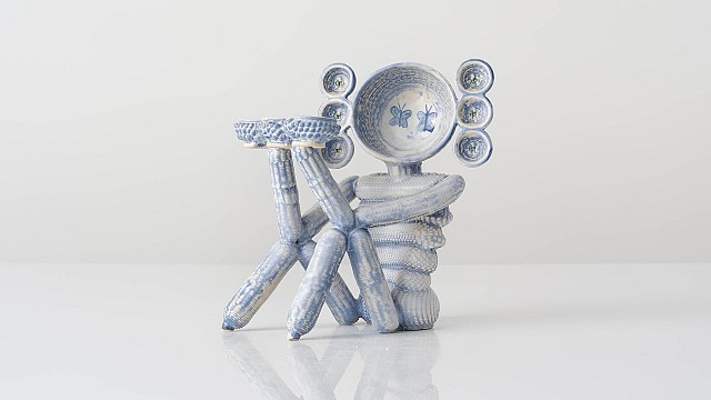 Figure with Ten Bowls, 2024