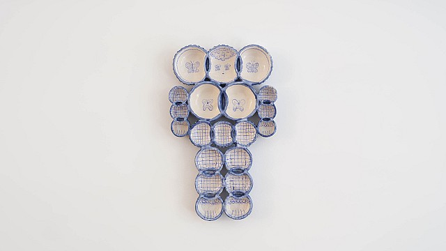 Figure with Twenty Olive Bowls, 2024