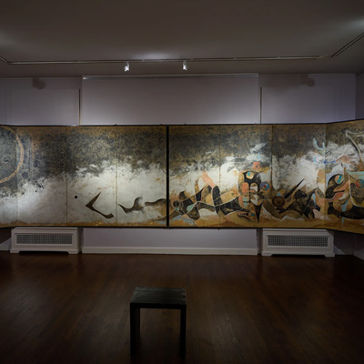Chaos to the Cosmos: White Road Between Two Rivers Paintings by Ken Matsubara