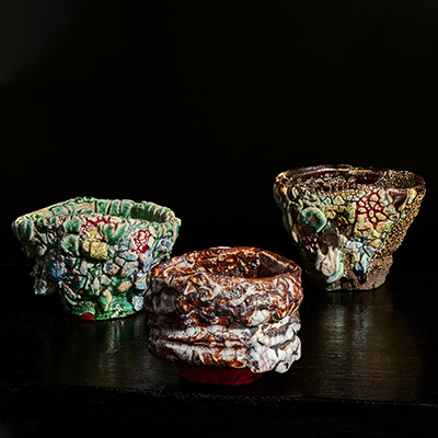 Skin and Body Crazed Vessels by Kodai Ujiie