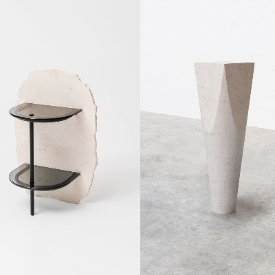 Fr&eacute;d&eacute;ric Saulou melds mineral fragments and glass to create functional objects