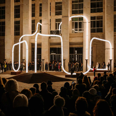 &lsquo;Lights On&rsquo; by Objects of Common Interest activates a desolate Italian public plaza