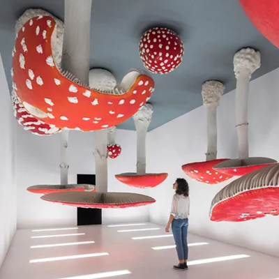 Carsten H&ouml;ller offers childlike wonder with the &lsquo;Upside Down Mushroom Room&rsquo;
