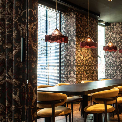 Inkiostro Bianco wallpapers for Radisson Santa Sofia satiate elegance and comfort