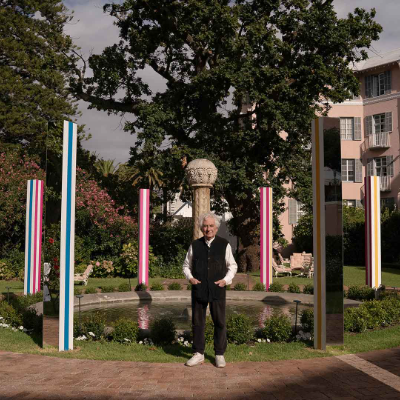 The 'colourful halt' of artist Daniel Buren coalesces nature, art and architecture