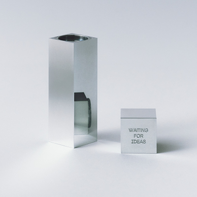 Waiting for Ideas translates motion into stillness with precise, minimalist forms