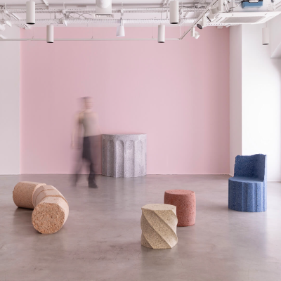 Gallery Fumi presents Rubber Rocks by Study O Portable as mutable monuments