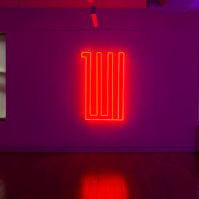 Rasheed Araeen's show In Lights brings his self-contained neon works to Aicon Gallery