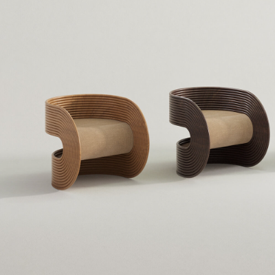 Pietro Franceschini moulds rattan into the fluid and minimalist forms of Rotella