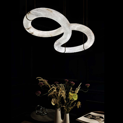 Infinity Alabaster Chandelier
