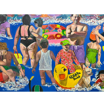 Crowded Beach Mural, 2022