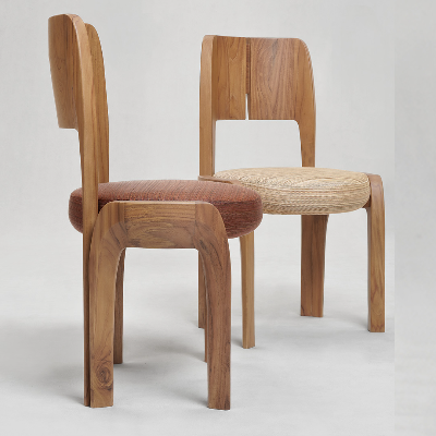 Akar Chair Metaphore Solid Natural Teak