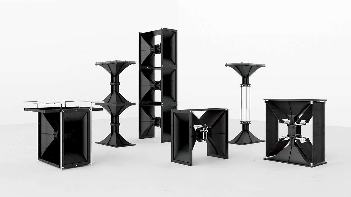 Juyong Shim recontextualises the obsolete speaker horn for the modular 'Horn Series'