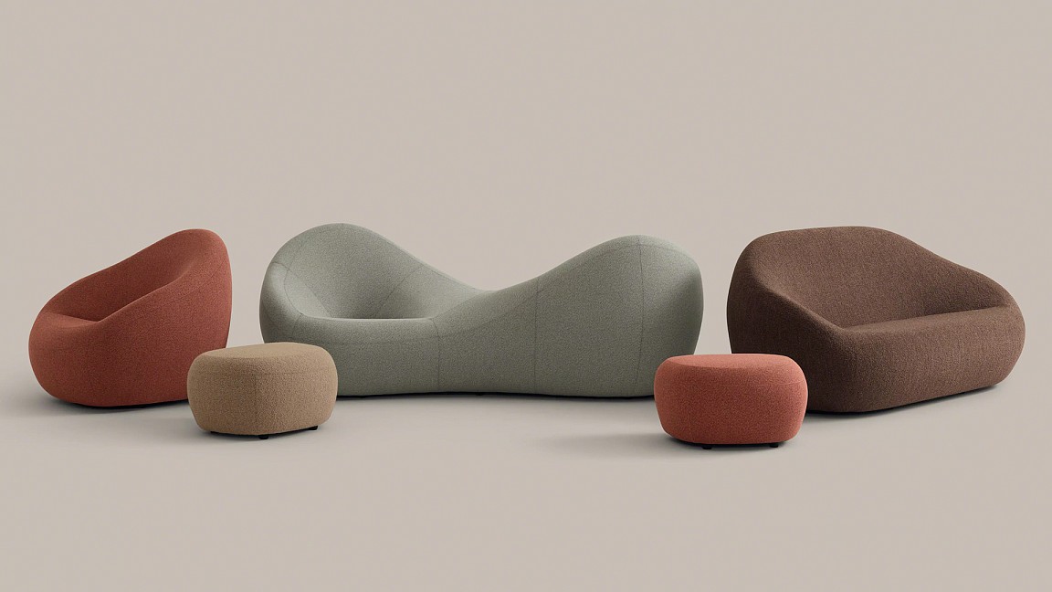 The Jean Nouvel Seating Collection by Coalesse echoes nature's spontaneity