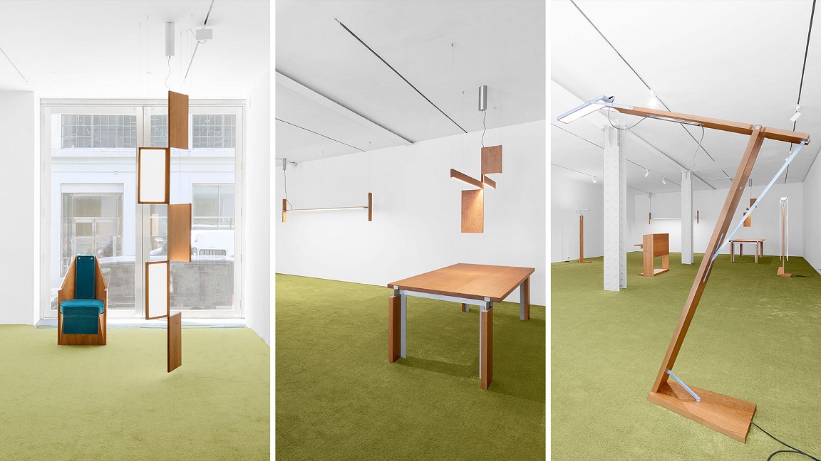 Formafantasma's juxtapositions of warm wood, tradition and novelty in Formation